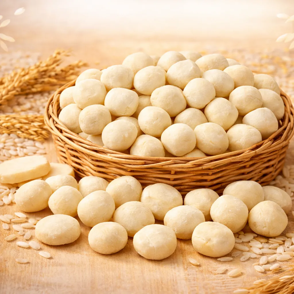 Kerupuk getas kemplang Palembang renyah